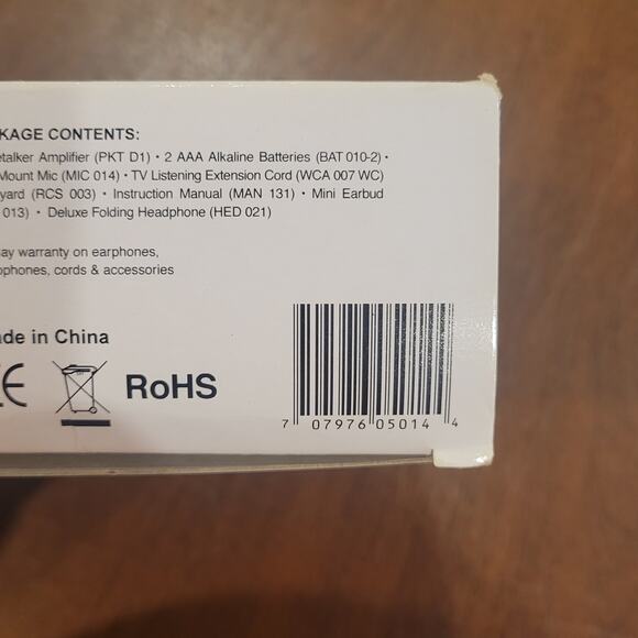 Williams Sound Pocketalker Ultra Personal Sound Amplifier Bonus Pack PKT D1-EH - Picture 3 of 16